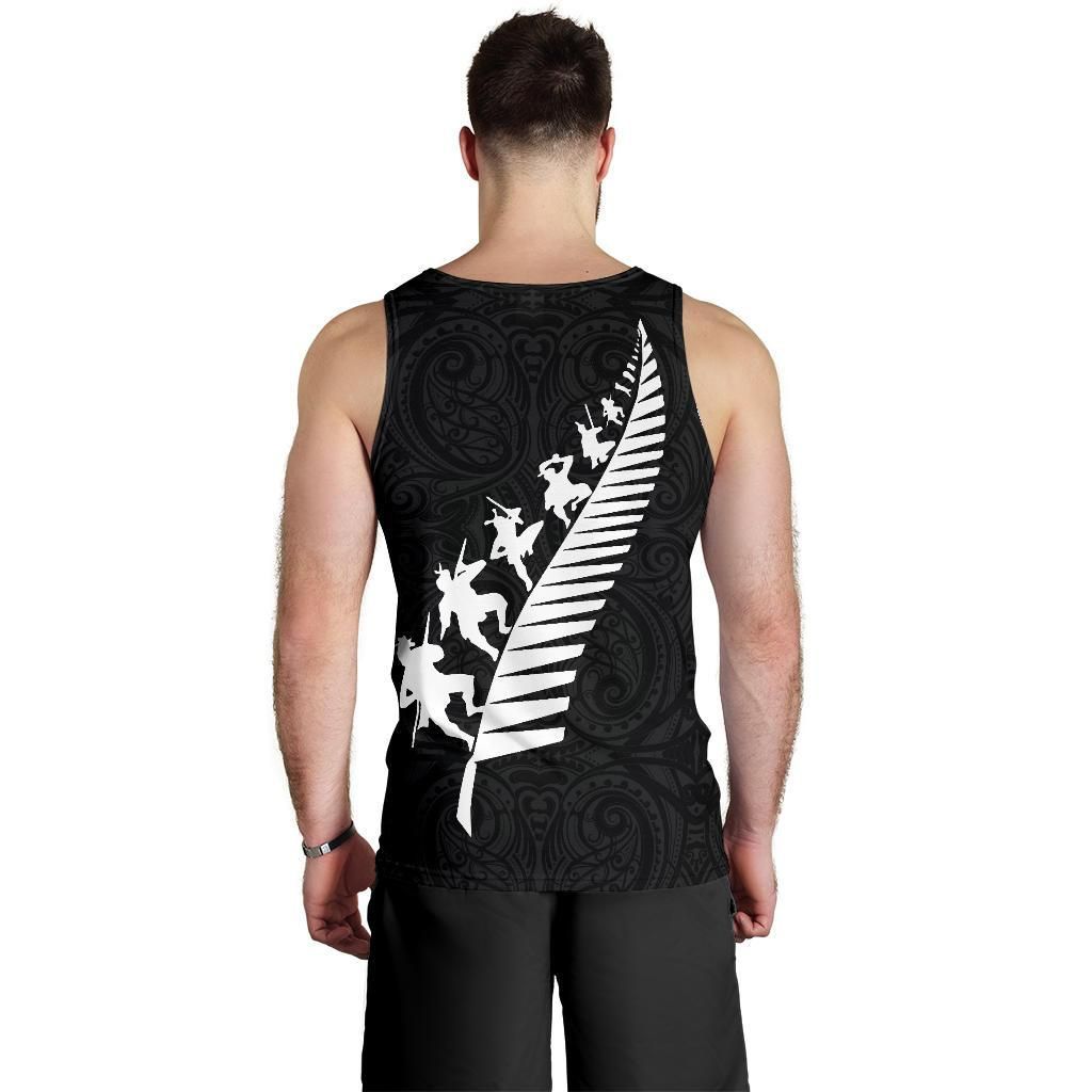 New Zealand Tank Tops, Maori Haka Fern Sleeveless Shirts - Vibe Hoodie Shop