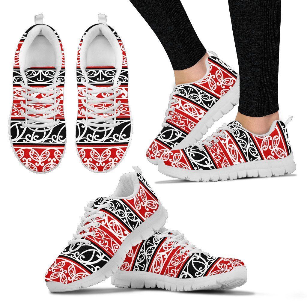 New Zealand Sneakers, Maori Koru Trainers - Vibe Hoodie Shop