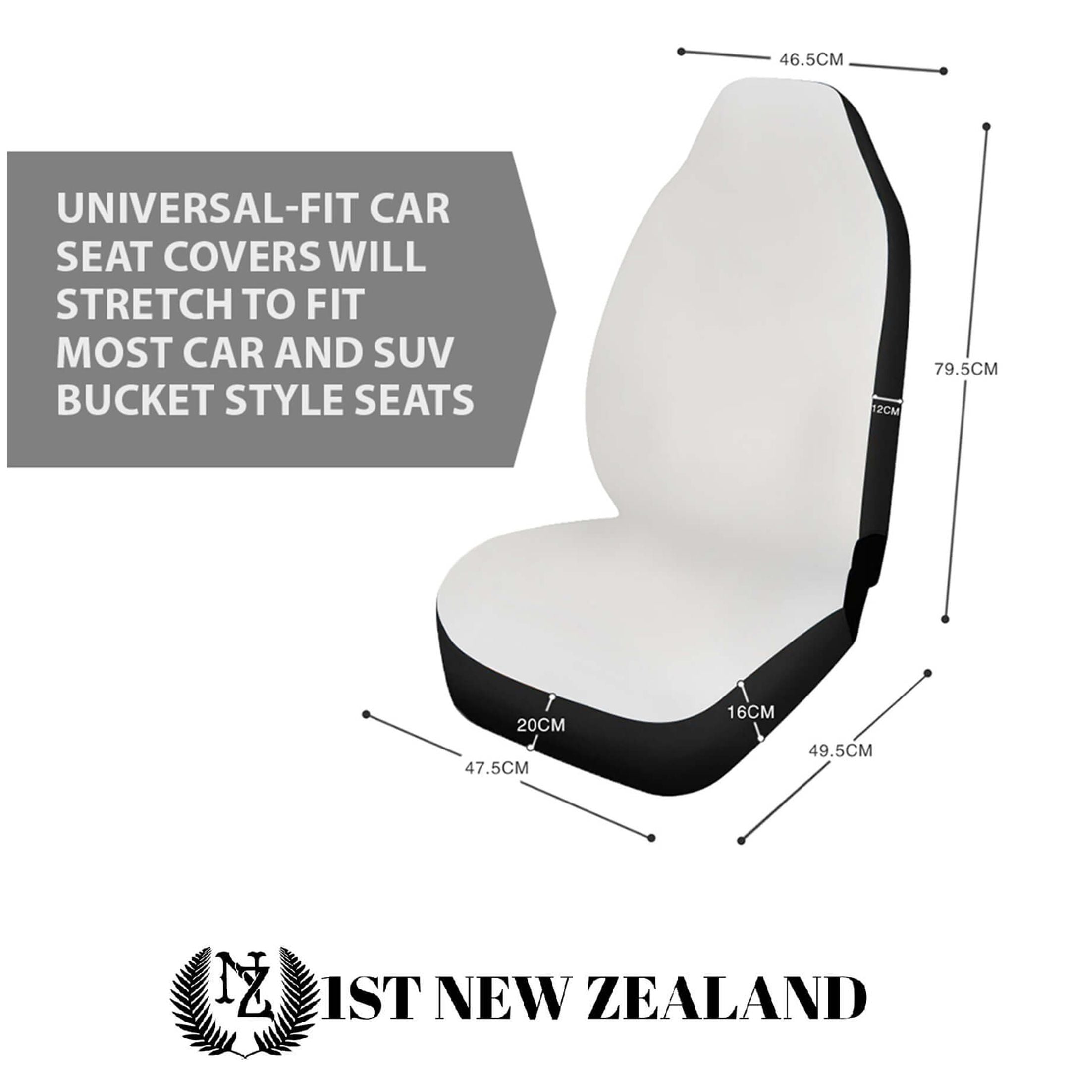 New Zealand Rugby Haka Fern Car Seat Covers - Vibe Hoodie Shop