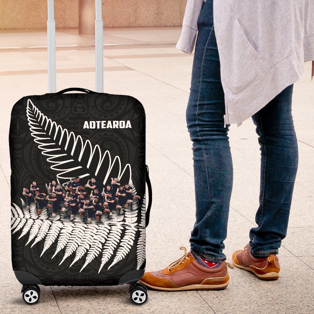 New Zealand Haka Rugby Luggage Covers - Best Silver Fern Black - Vibe Hoodie Shop