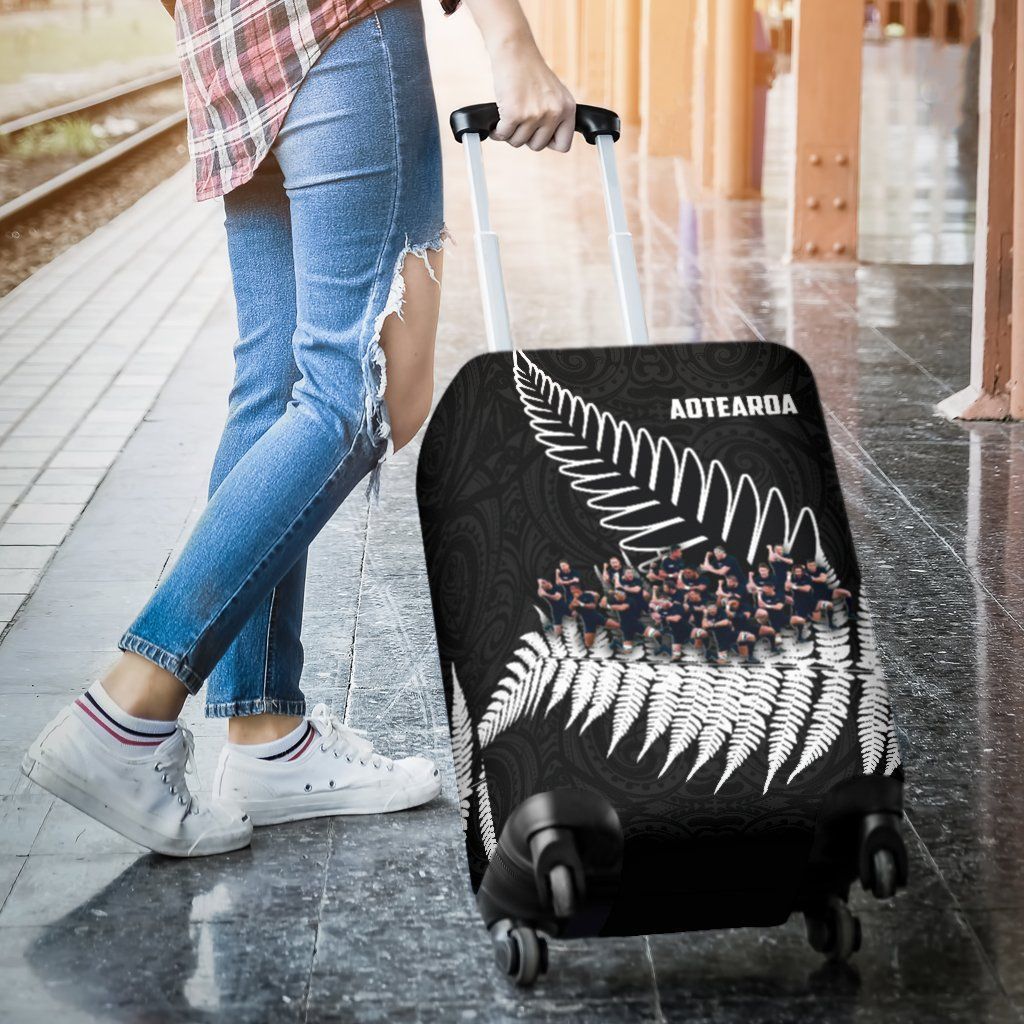 New Zealand Haka Rugby Luggage Covers - Best Silver Fern Black - Vibe Hoodie Shop