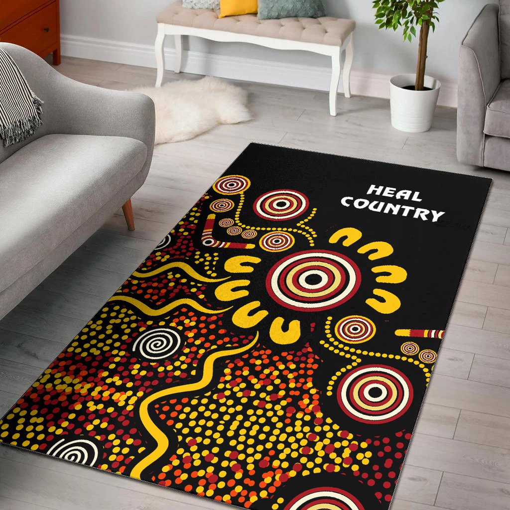 Australia NAIDOC Week Area Rug - NAIDOC Week 2021 - Heal Country - Vibe Hoodie Shop