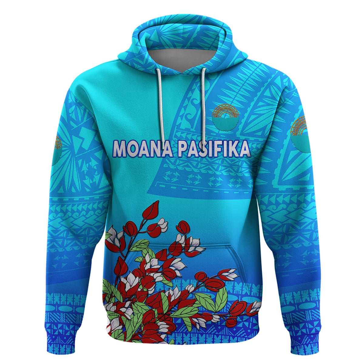 (Custom Personalised) Moana Pasifika Super Rugby Tapa Pacific Island Tagimaucia Flower Hoodie LT8 - Vibe Hoodie Shop