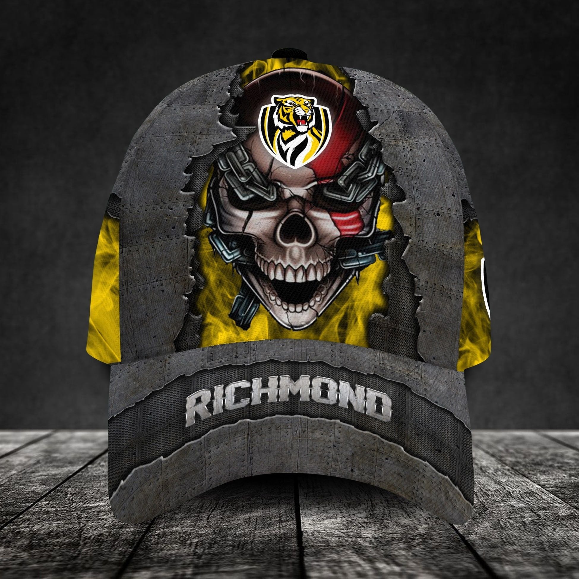 Richmond Football Club 3D Metal Skull Personalized Classic Cap 02 LT10 - Vibe Hoodie Shop