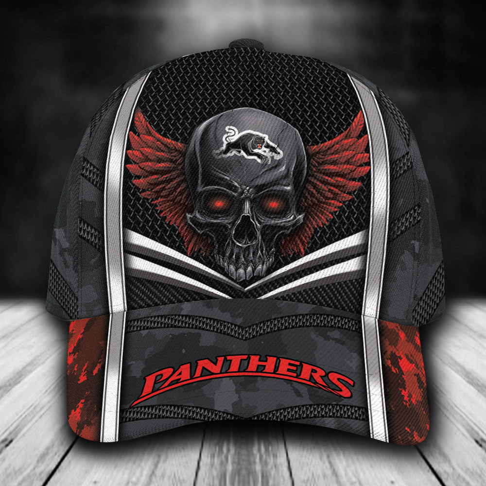 NRL Penrith Panthers Skull Classic Cap Custom Name LT10 - Vibe Hoodie Shop