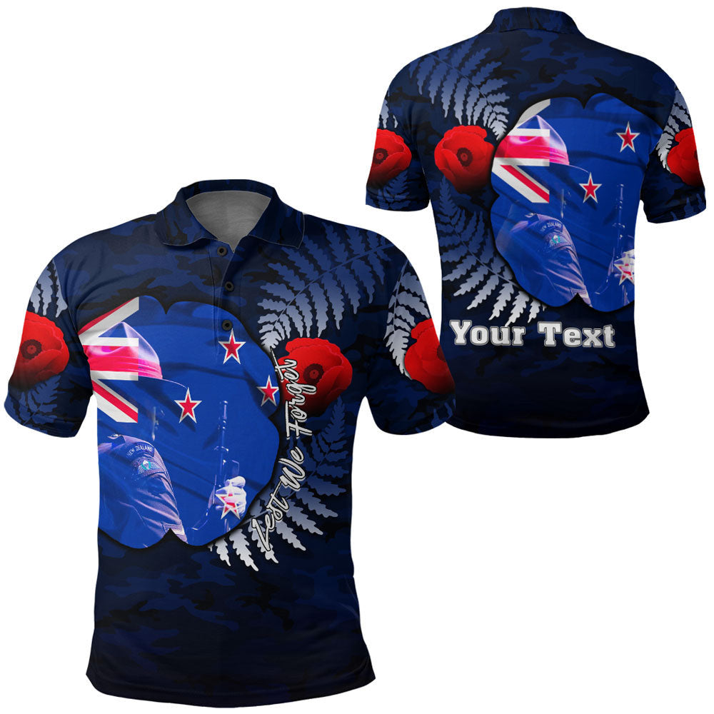 Vibe Hoodie Clothing - (Custom) New Zealand ANZAC Day Poppy Polo Shirt - Vibe Hoodie Shop