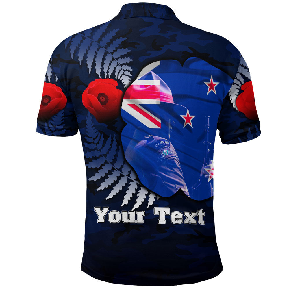 Vibe Hoodie Clothing - (Custom) New Zealand ANZAC Day Poppy Polo Shirt - Vibe Hoodie Shop