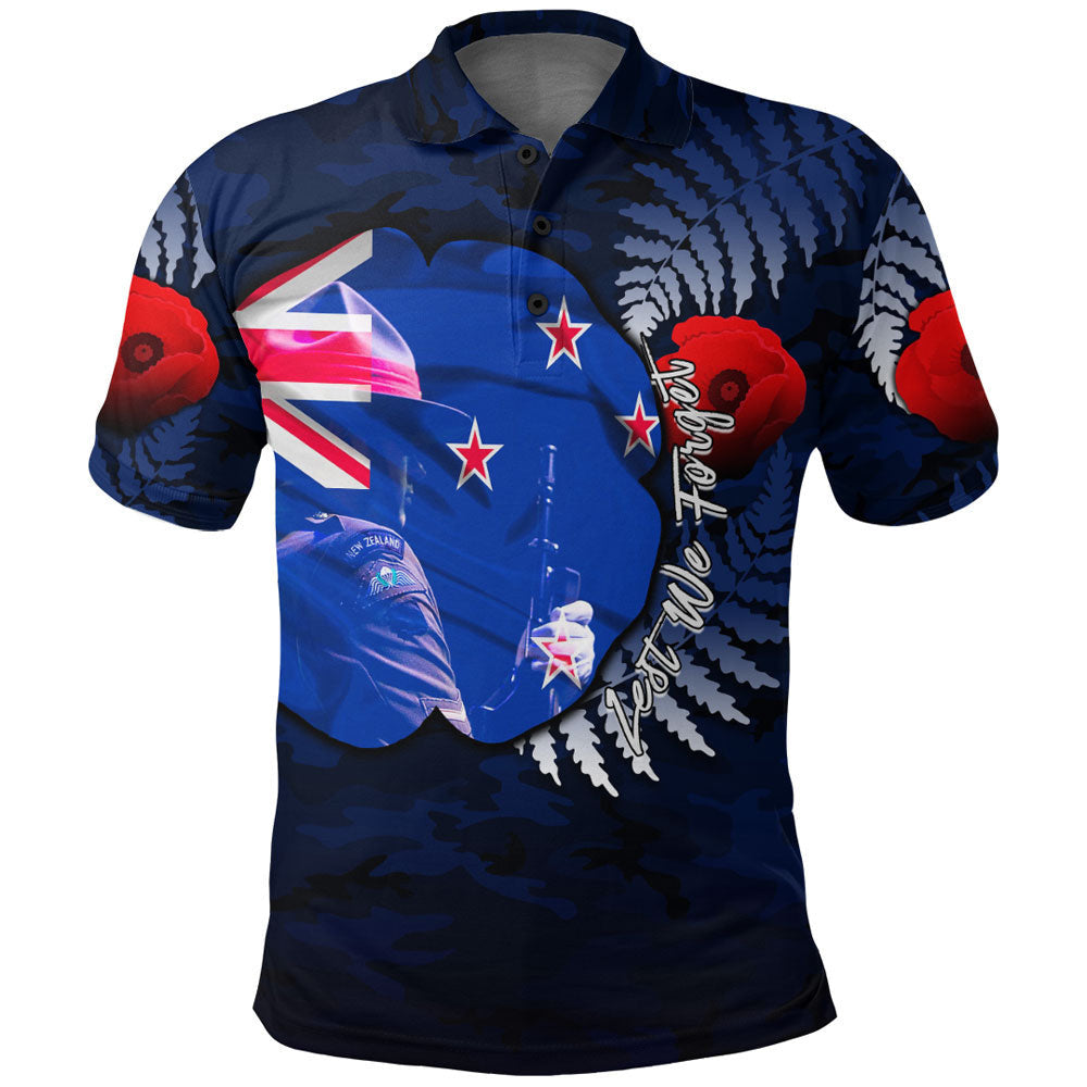 Vibe Hoodie Clothing - (Custom) New Zealand ANZAC Day Poppy Polo Shirt - Vibe Hoodie Shop