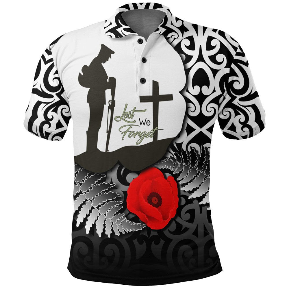 Vibe Hoodie Clothing - ANZAC Day Poppy Remembrance Polo Shirt - Vibe Hoodie Shop