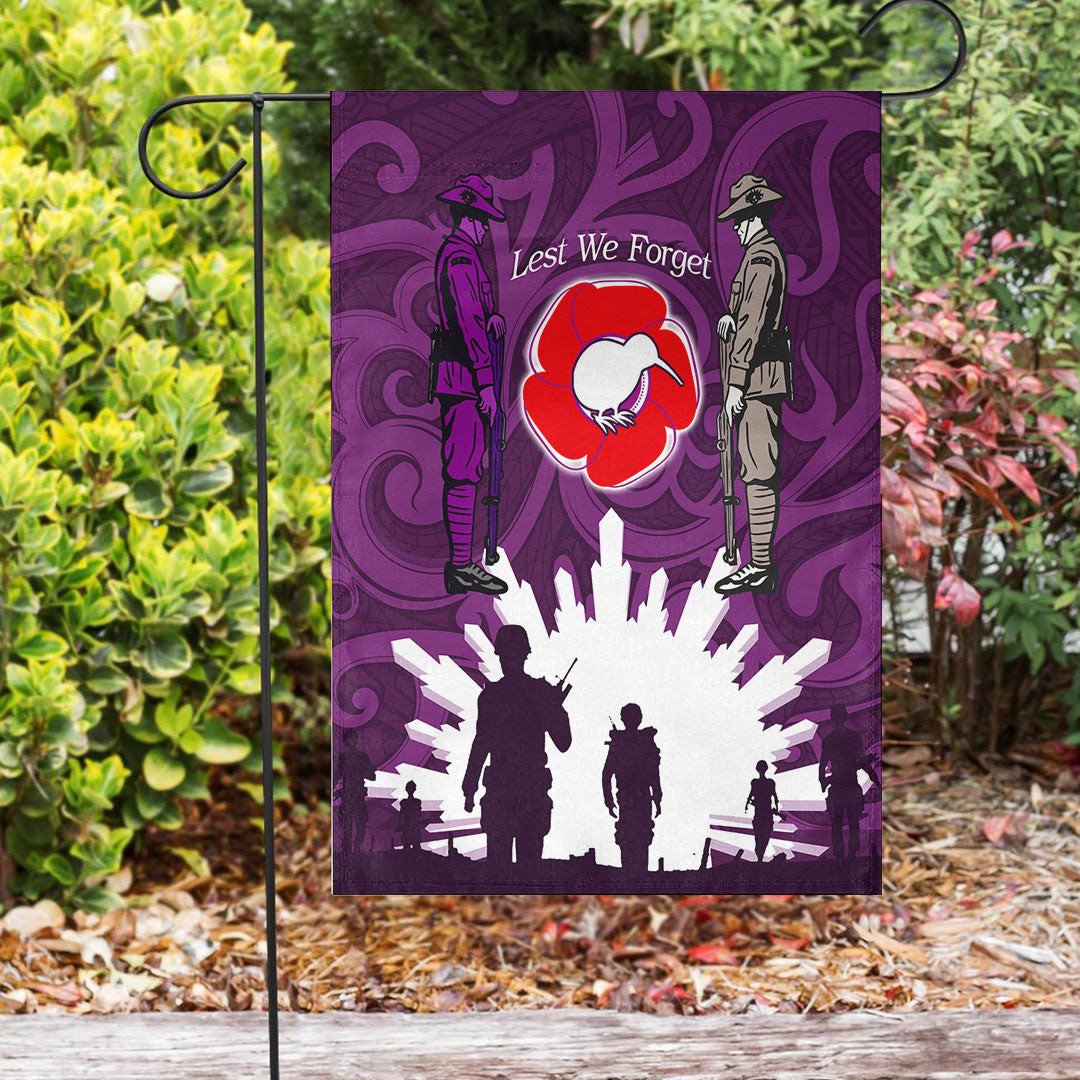 Vibe Hoodie Flag - New Zealand ANZAC Walking In The Sun Purple Flag - Vibe Hoodie Shop