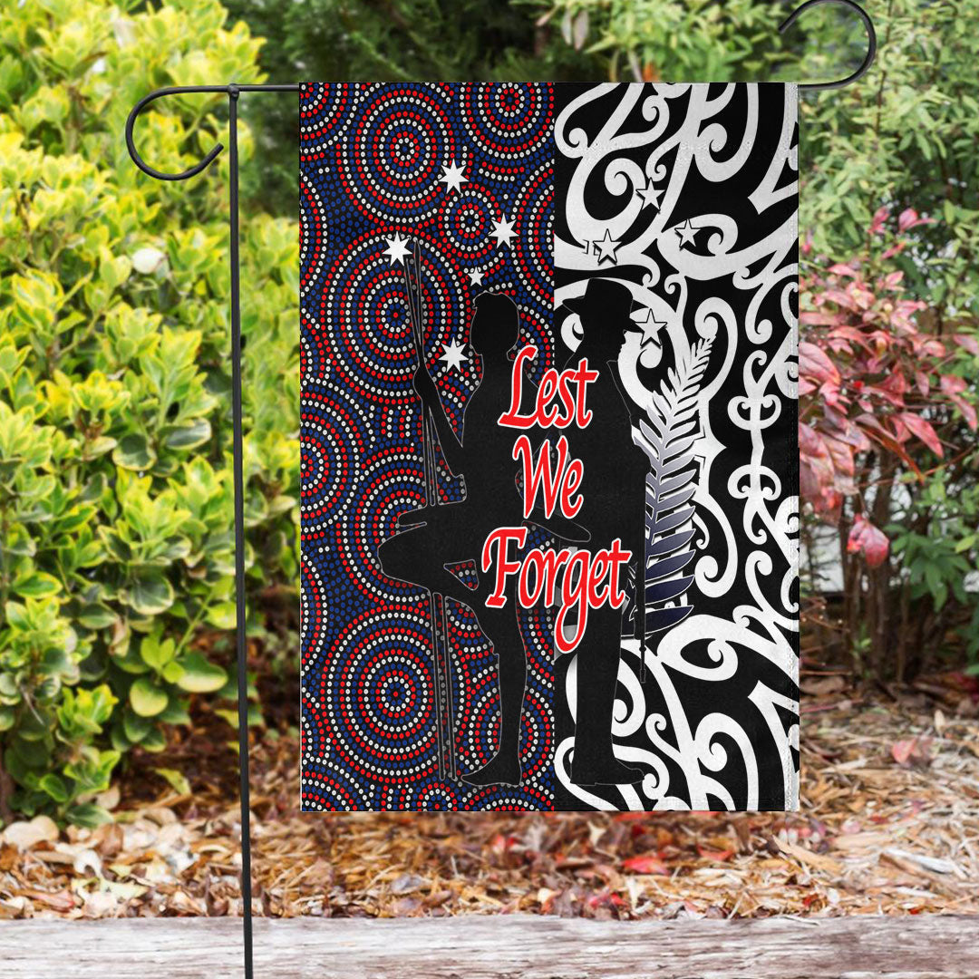 Vibe Hoodie Flag - ANZAC Day Kangaroo Aboriginal and Kiwi Maori Flag - Vibe Hoodie Shop