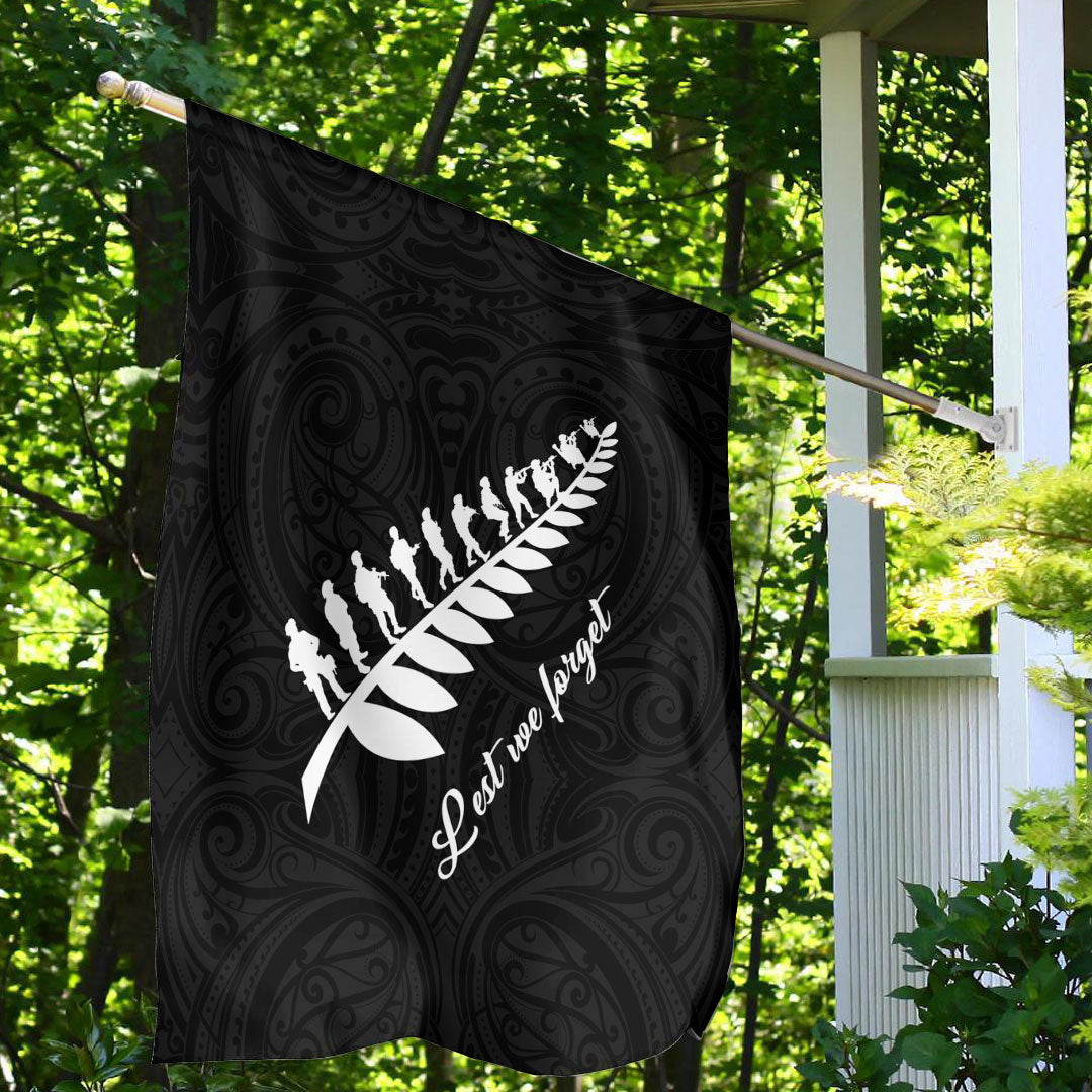 Vibe Hoodie Flag - ANZAC Fern Lest We Forget Flag - Vibe Hoodie Shop