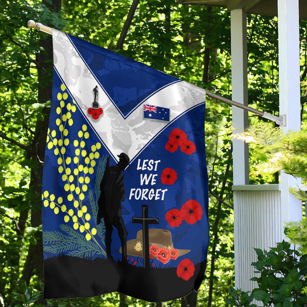 Vibe Hoodie Flag - (Custom) Australia ANZAC Lest We Forget 2022 Flag - Vibe Hoodie Shop