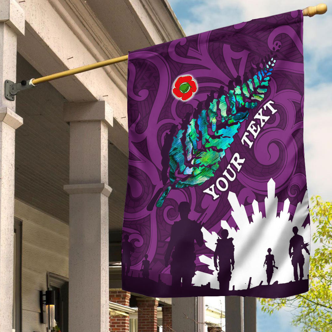 Vibe Hoodie Flag - (Custom) New Zealand ANZAC Walking In The Sun Purple Flag - Vibe Hoodie Shop