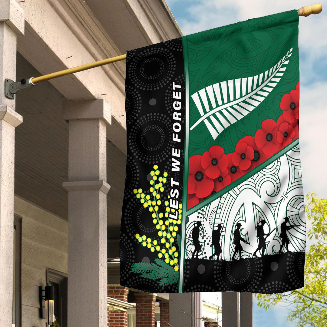 Vibe Hoodie Flag - (Custom) Australia Indigenous and New Zealand Maori ANZAC Flag - Vibe Hoodie Shop