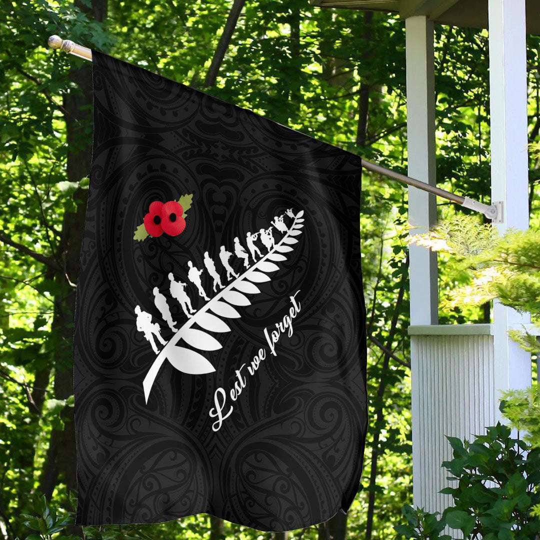 Vibe Hoodie Flag - ANZAC Fern Lest We Forget Flag - Vibe Hoodie Shop