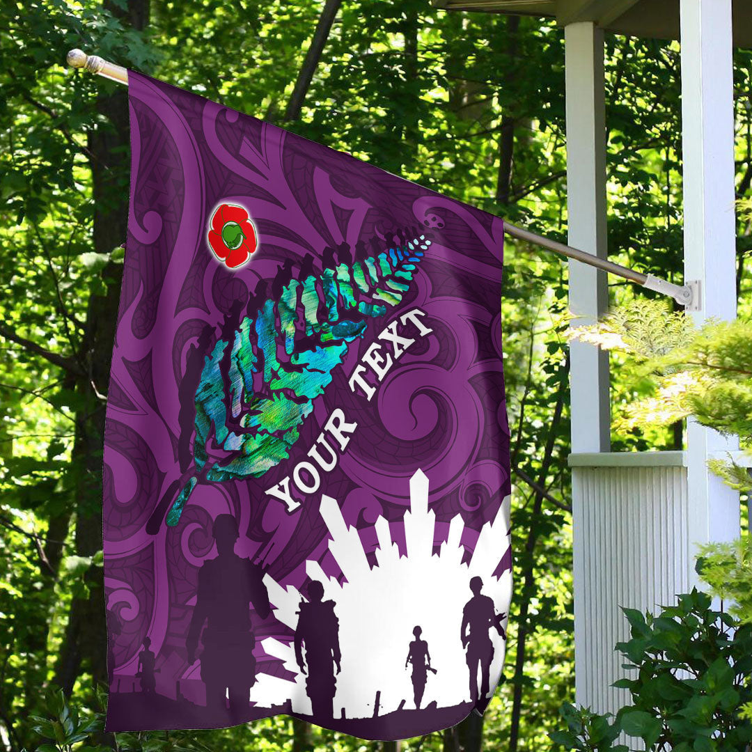 Vibe Hoodie Flag - (Custom) New Zealand ANZAC Walking In The Sun Purple Flag - Vibe Hoodie Shop