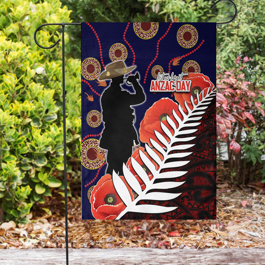 Vibe Hoodie Flag - ANZAC Day Fern and Poppy Flag - Vibe Hoodie Shop