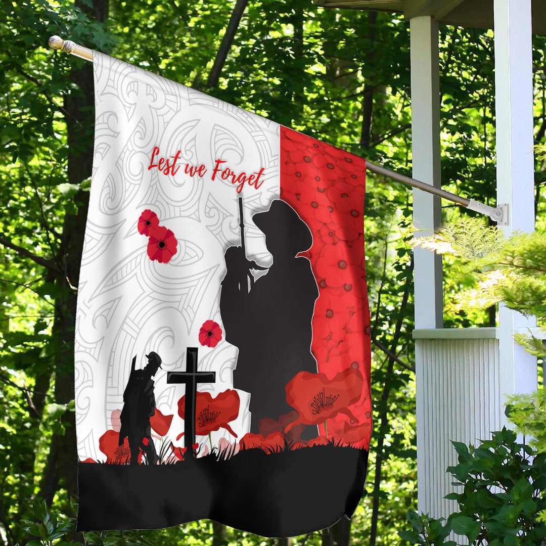 Vibe Hoodie Flag - (Custom) New Zealand ANZAC Lest We Forget Flag - Vibe Hoodie Shop