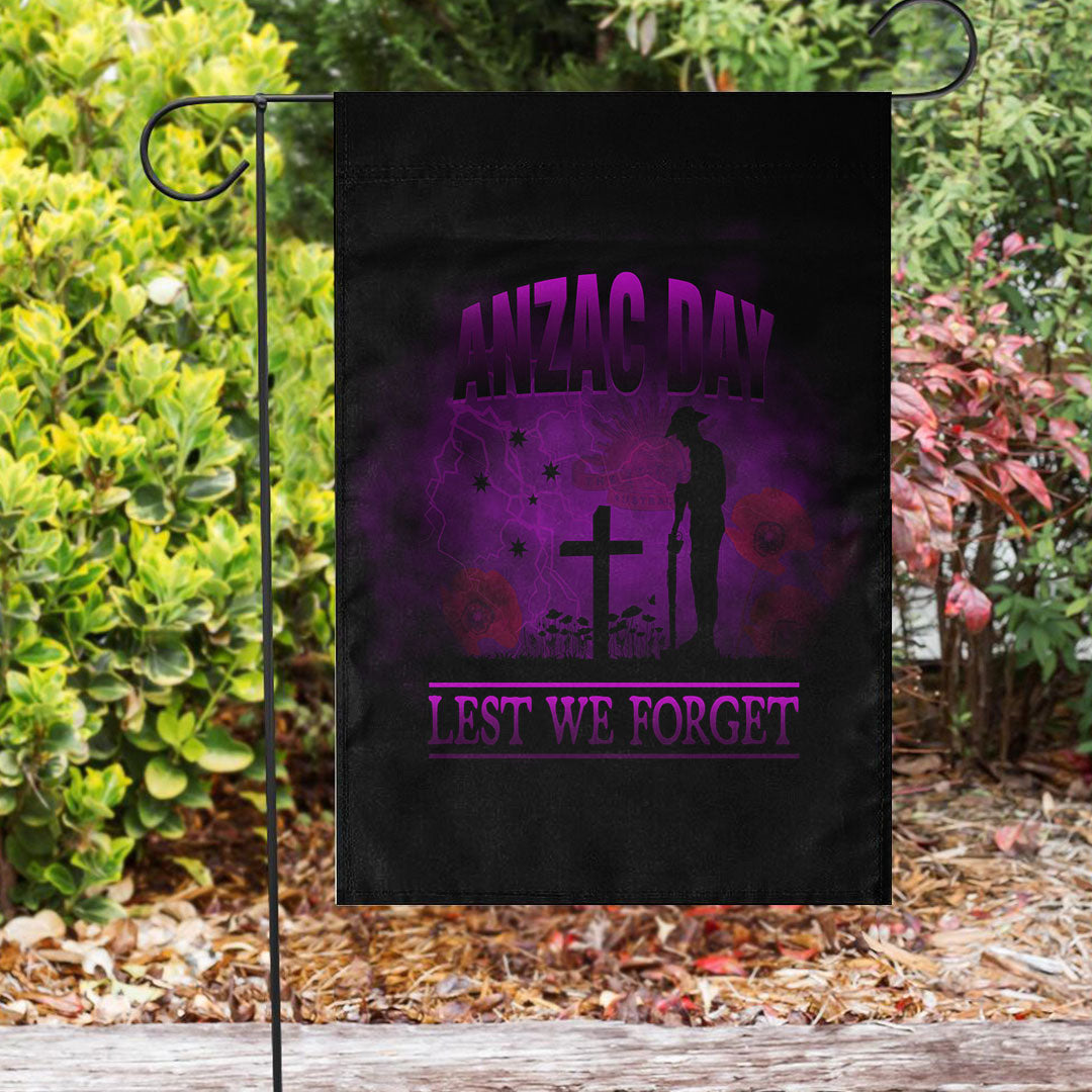 Vibe Hoodie Flag - ANZAC Day Remember Australia and New Zealand Purple Flag - Vibe Hoodie Shop