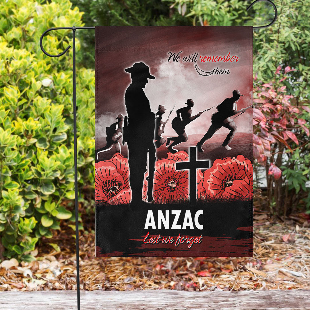 Vibe Hoodie Flag - ANZAC Day We Will Remember Them Special Version Flag - Vibe Hoodie Shop