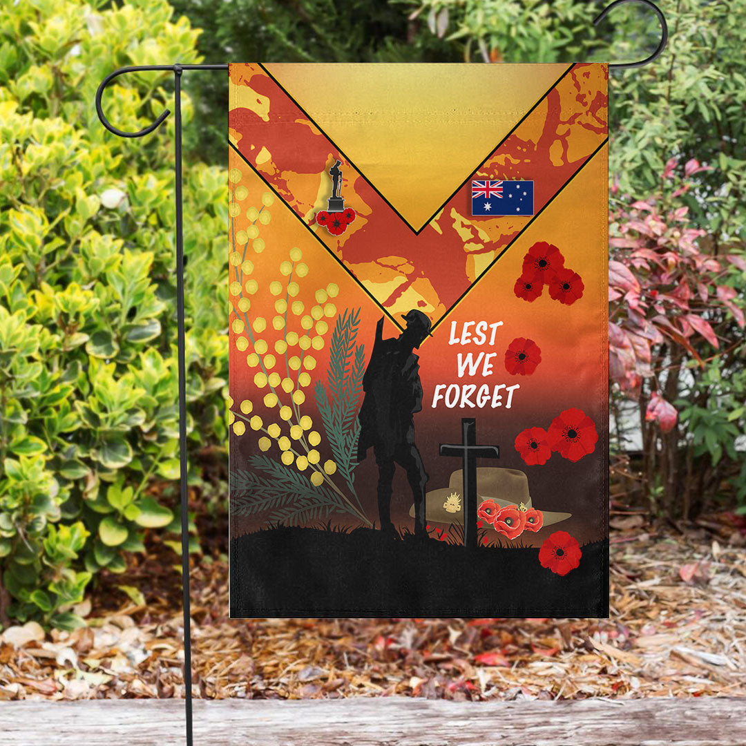 Vibe Hoodie Flag - Australia ANZAC Lest We Forget 2022 - Orange Flag - Vibe Hoodie Shop