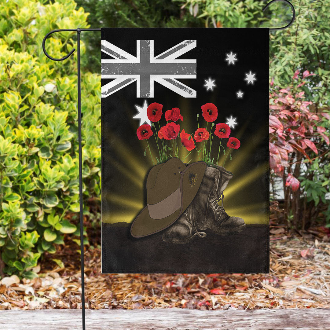 Vibe Hoodie Flag - ANZAC Day Hat and Boots Flag - Vibe Hoodie Shop