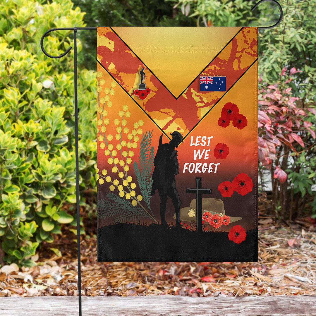 Vibe Hoodie Flag - (Custom) Australia ANZAC Lest We Forget 2022 - Orange Flag - Vibe Hoodie Shop