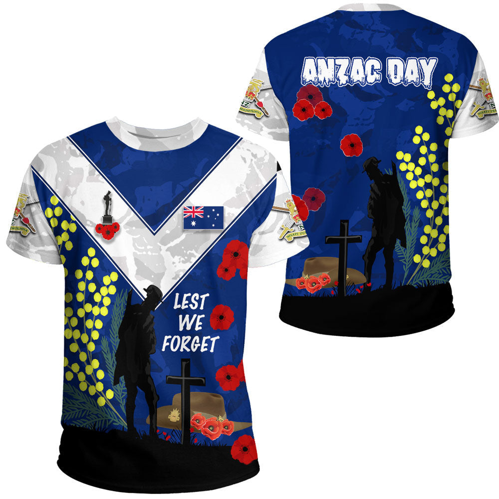 Vibe Hoodie Clothing - Australia ANZAC Lest We Forget 2022 T shirt - Vibe Hoodie Shop