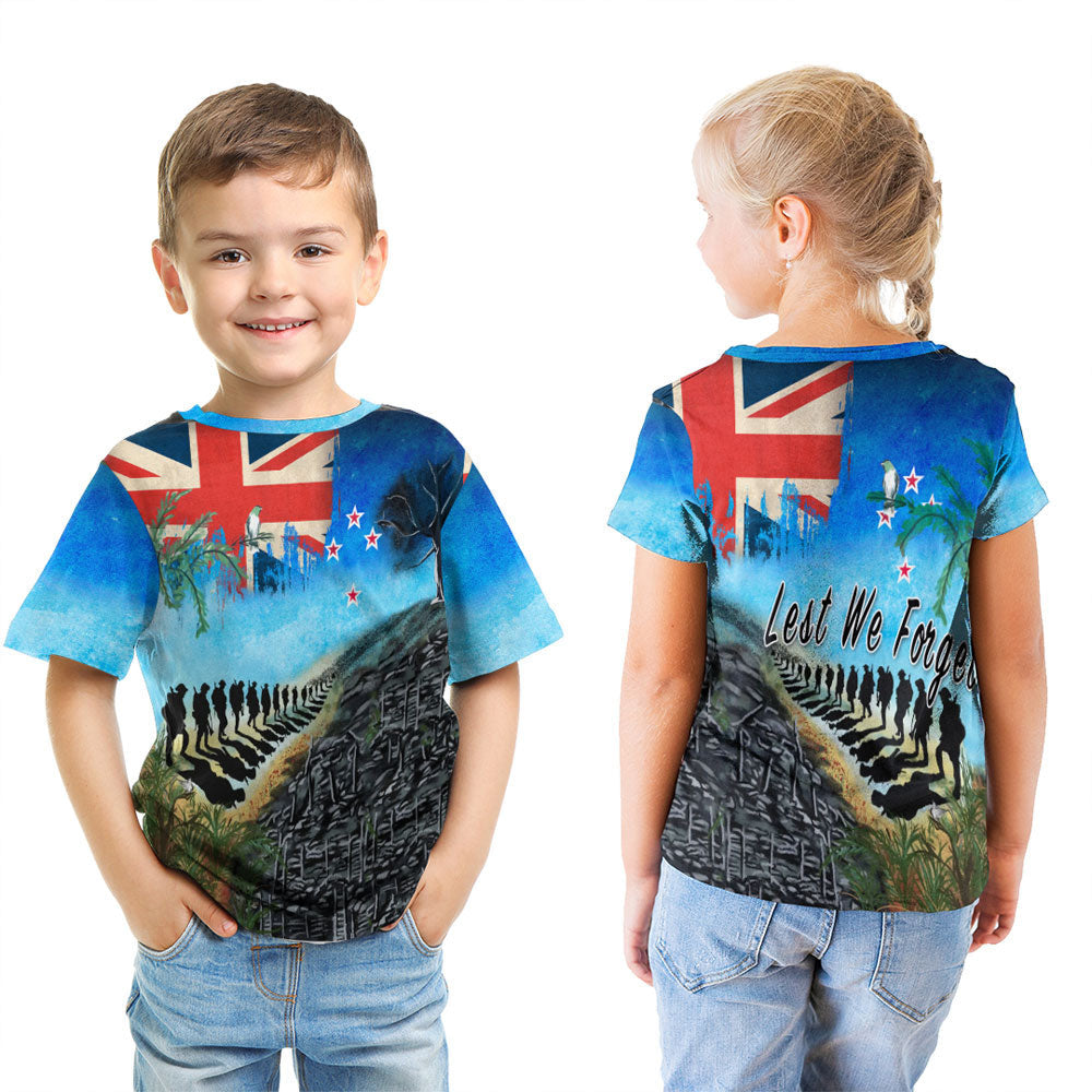 Vibe Hoodie Clothing - New Zealand ANZAC Day Lest We Forget T shirt - Vibe Hoodie Shop
