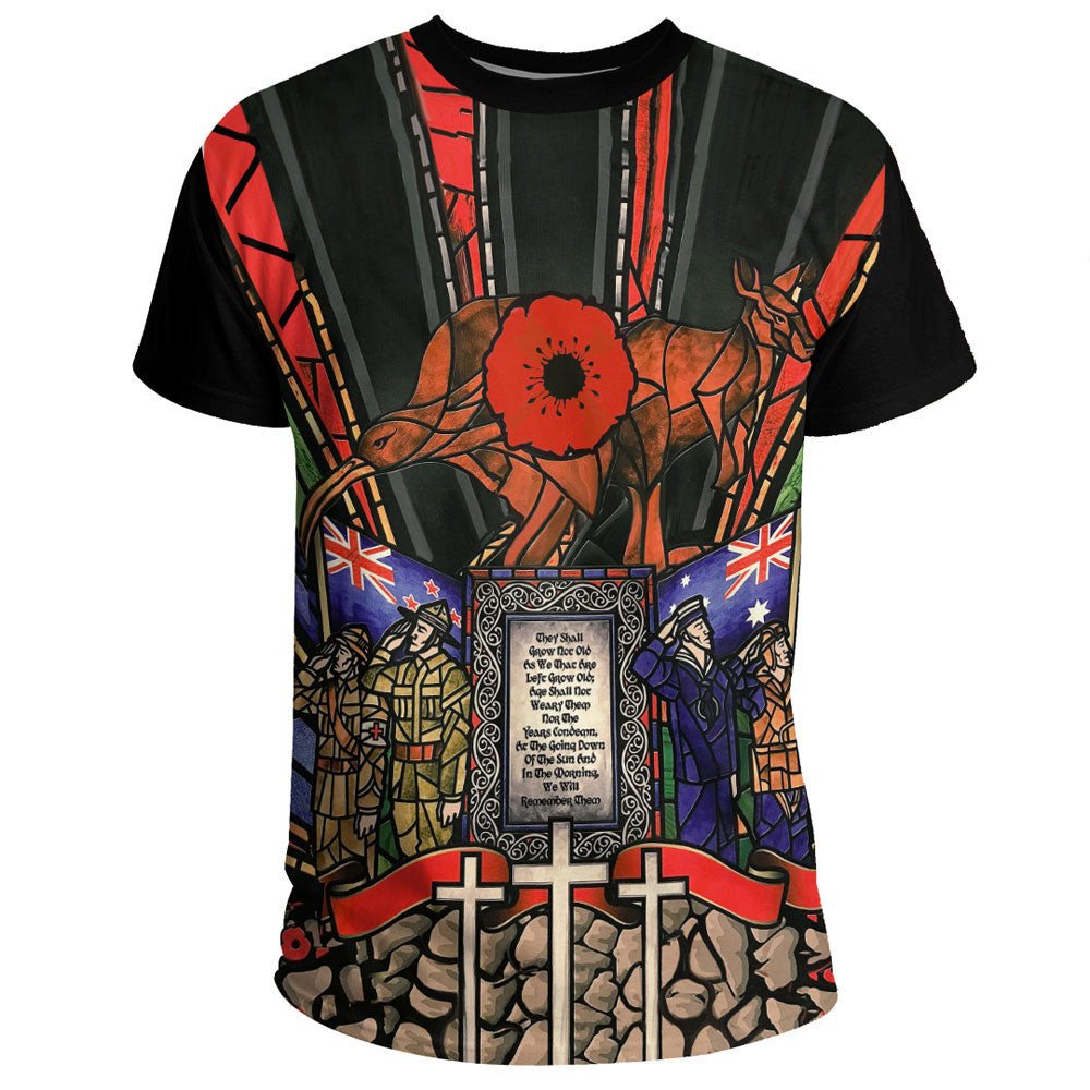 Vibe Hoodie Clothing - ANZAC Day Lest We Forget Australia and New Zealand T shirt - Vibe Hoodie Shop