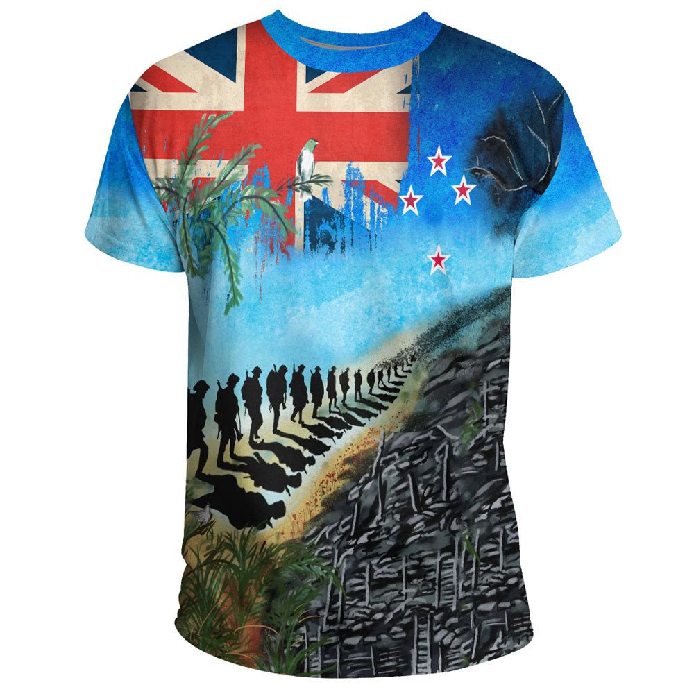 Vibe Hoodie Clothing - New Zealand ANZAC Day Lest We Forget T shirt - Vibe Hoodie Shop