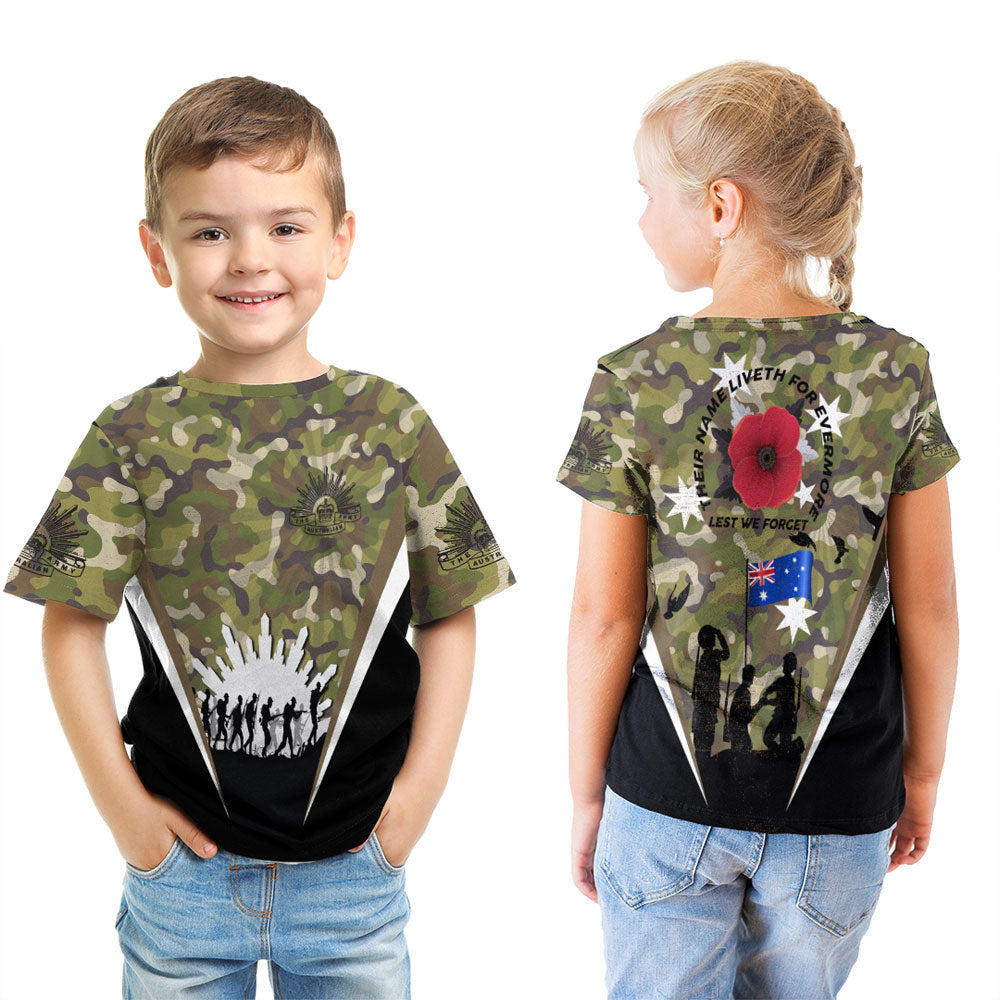 Vibe Hoodie Clothing - ANZAC Day Their Name Liveth For Evermore T shirt - Vibe Hoodie Shop