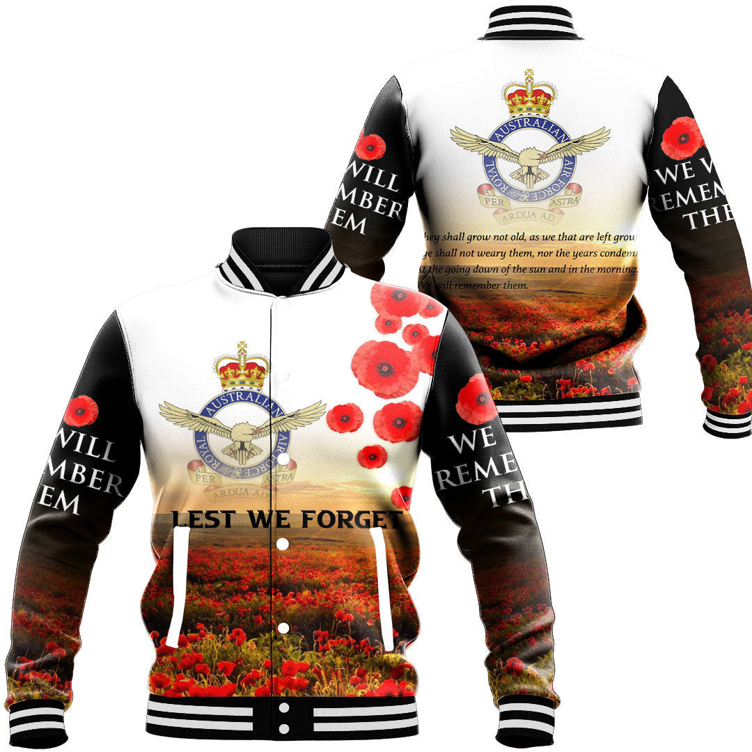 Vibe Hoodie Clothing - ANZAC Day Australian Air Force Baseball Jacket - Vibe Hoodie Shop