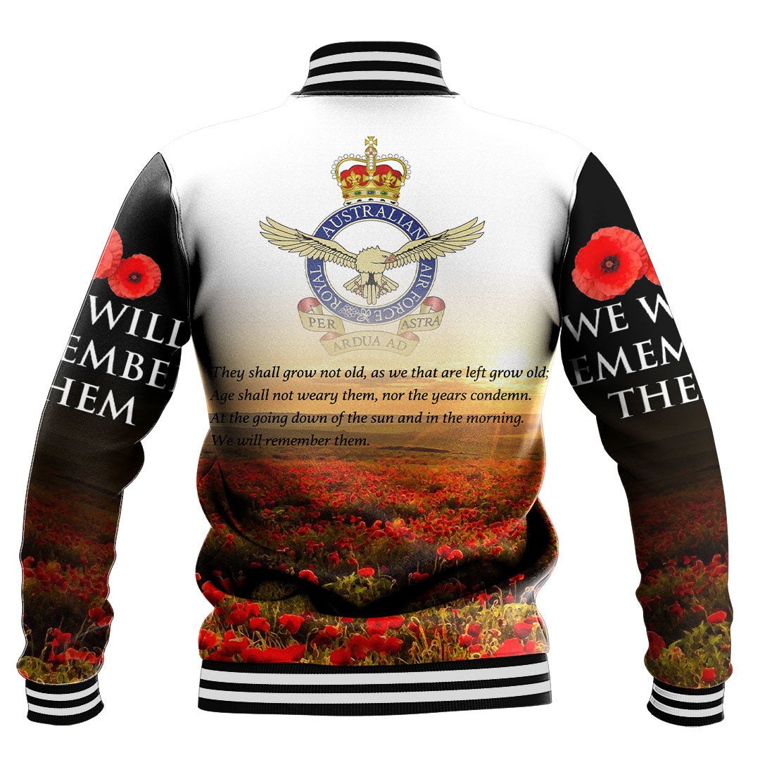 Vibe Hoodie Clothing - ANZAC Day Australian Air Force Baseball Jacket - Vibe Hoodie Shop