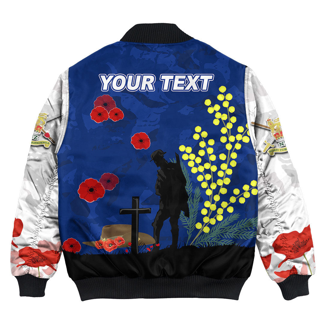 Vibe Hoodie Clothing - (Custom) Australia ANZAC Lest We Forget 2022 Bomber Jacket - Vibe Hoodie Shop