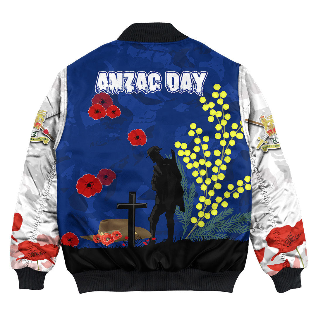 Vibe Hoodie Clothing - Australia ANZAC Lest We Forget 2022 Bomber Jacket - Vibe Hoodie Shop