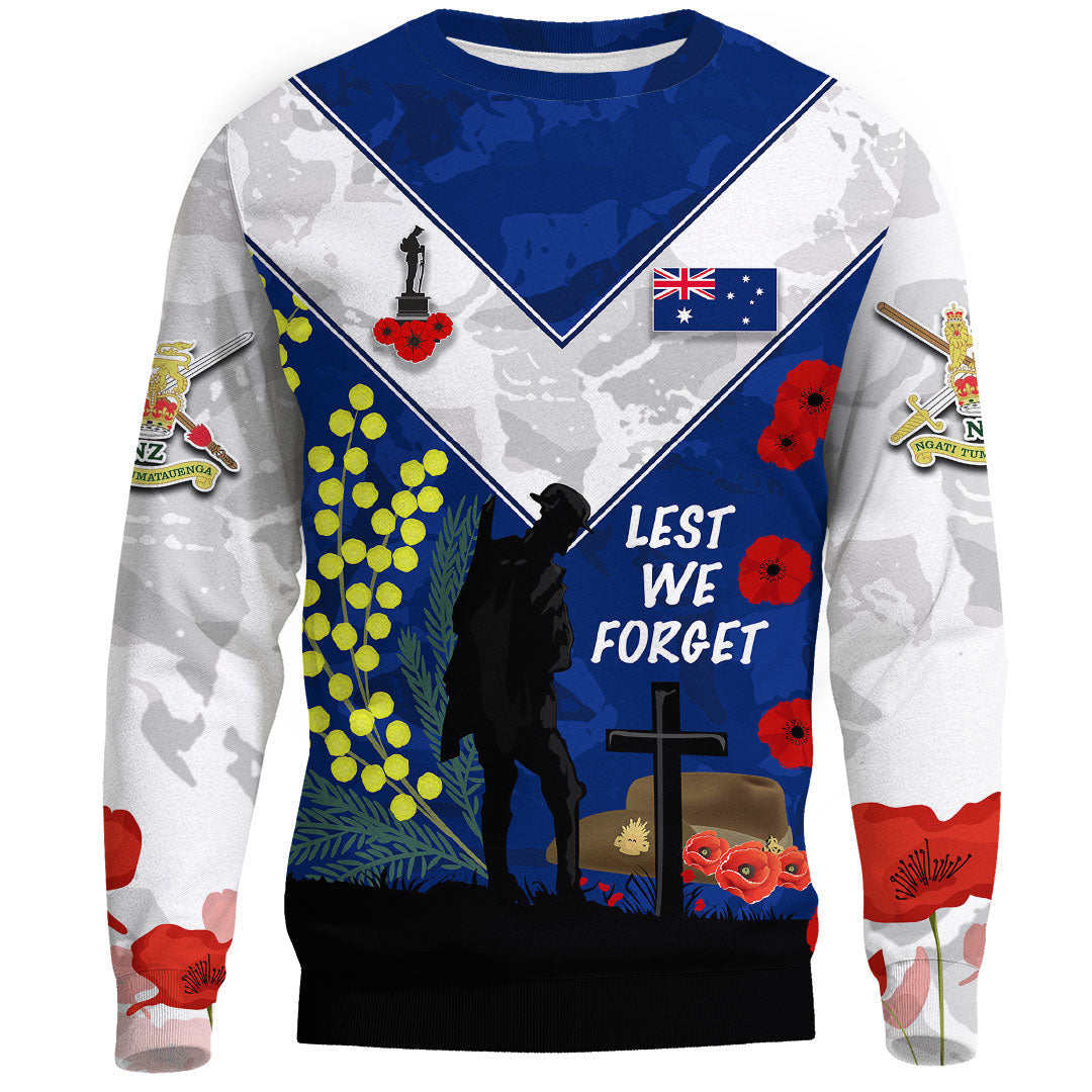 Vibe Hoodie Clothing - (Custom) Australia ANZAC Lest We Forget 2022.Sweatshirt - Vibe Hoodie Shop