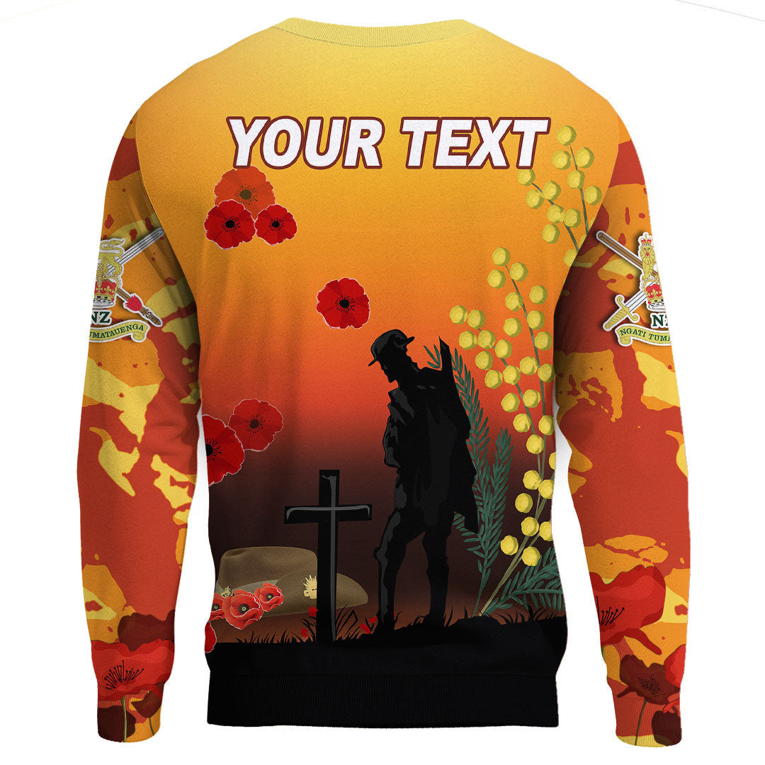 Vibe Hoodie Clothing - (Custom) Australia ANZAC Lest We Forget 2022 - Orange.Sweatshirt - Vibe Hoodie Shop