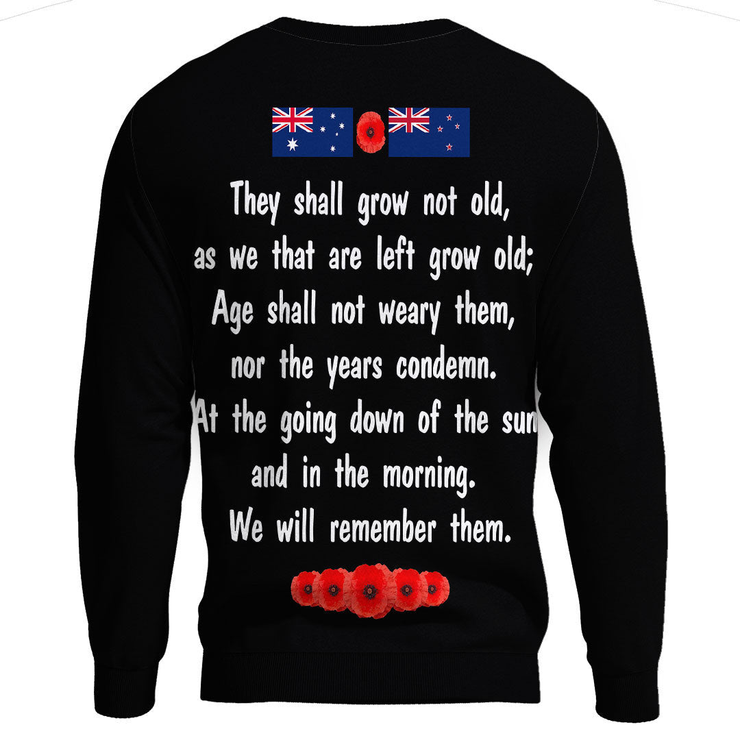 Vibe Hoodie Clothing - ANZAC Day Remember Australia and New Zealand.Sweatshirt - Vibe Hoodie Shop