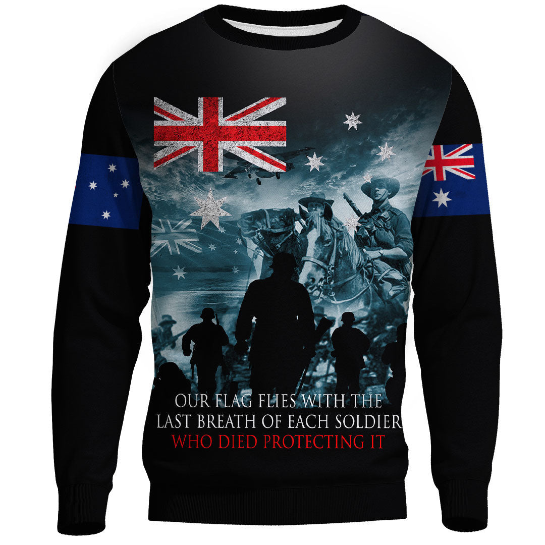 Vibe Hoodie Clothing - Australia ANZAC Day Soldier Remembrance.Sweatshirt - Vibe Hoodie Shop