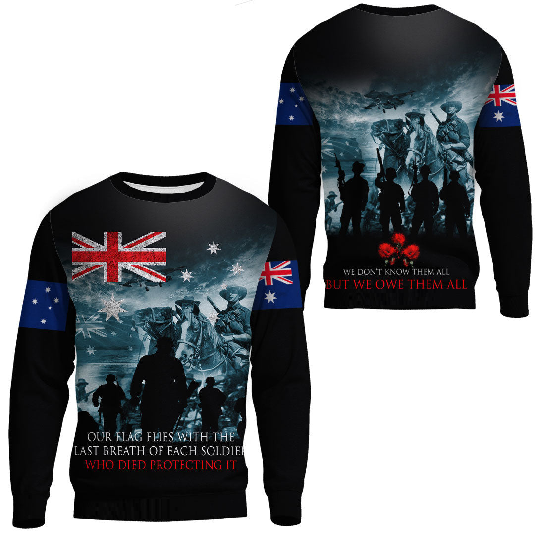 Vibe Hoodie Clothing - Australia ANZAC Day Soldier Remembrance.Sweatshirt - Vibe Hoodie Shop