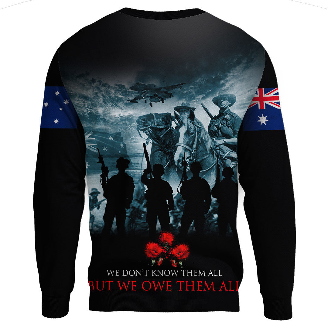 Vibe Hoodie Clothing - Australia ANZAC Day Soldier Remembrance.Sweatshirt - Vibe Hoodie Shop