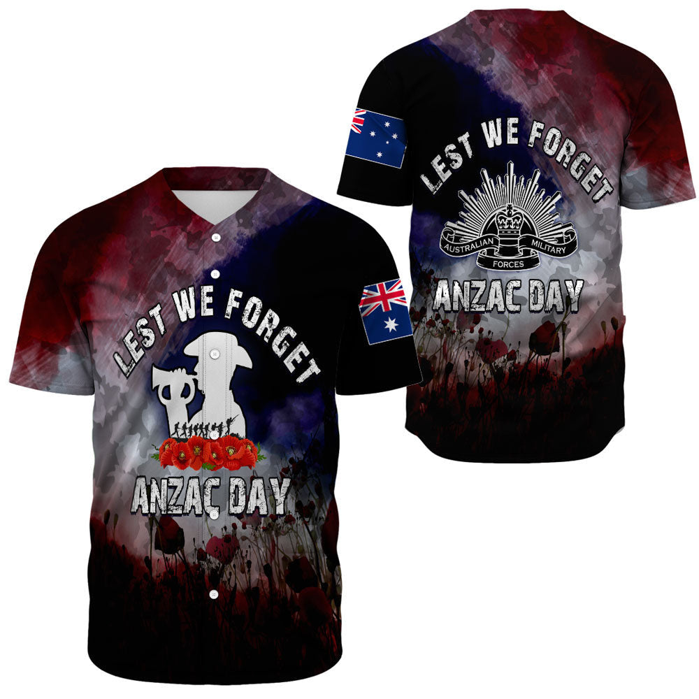 VibeHoodie Clothing - ANZAC Day The Australian Army Baseball Jersey LT10 - Vibe Hoodie Shop