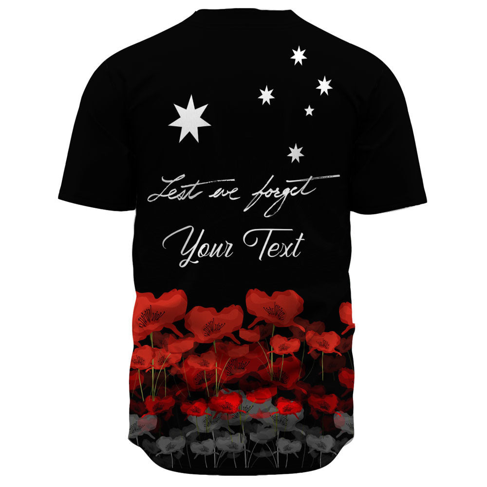 VibeHoodie Clothing - (Custom) Australian Military Forces ANZAC Day Lest We Forget Baseball Jersey LT10 - Vibe Hoodie Shop