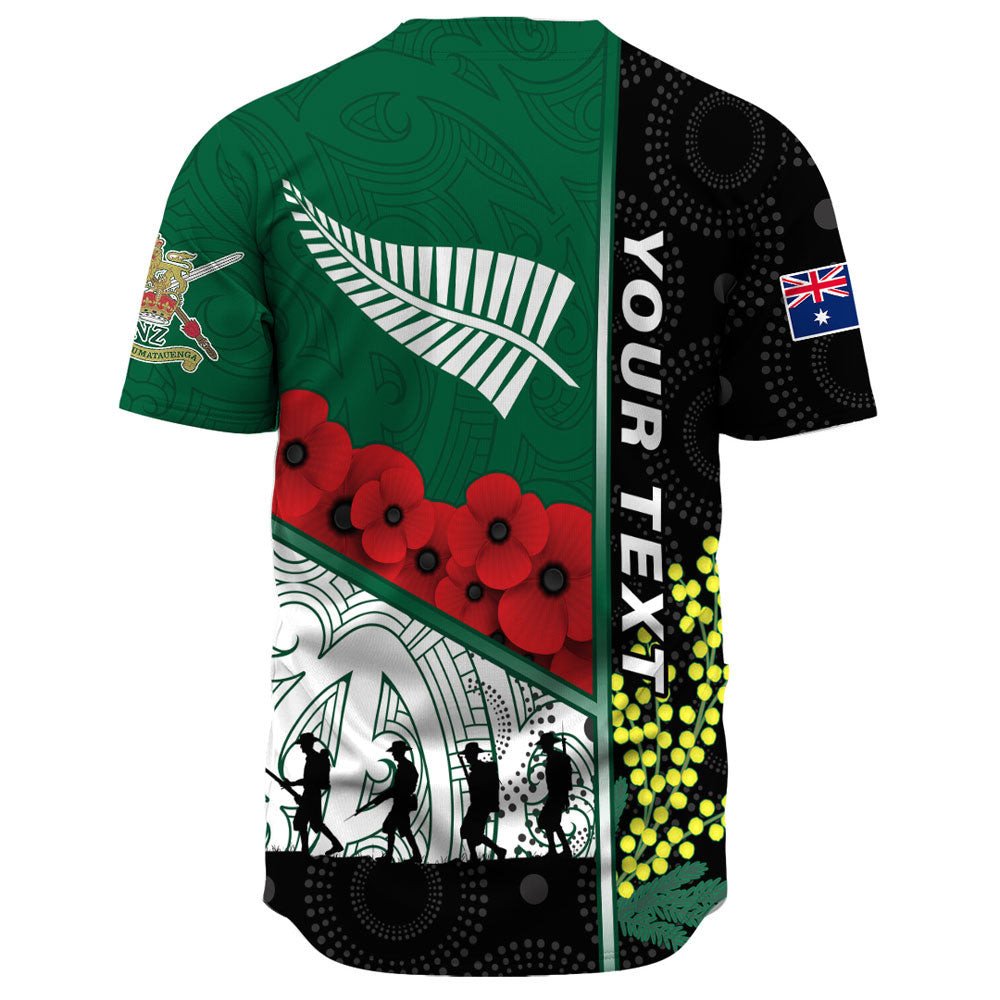 VibeHoodie Clothing - (Custom) Australia Indigenous and New Zealand Maori ANZAC Baseball Jersey LT10 - Vibe Hoodie Shop