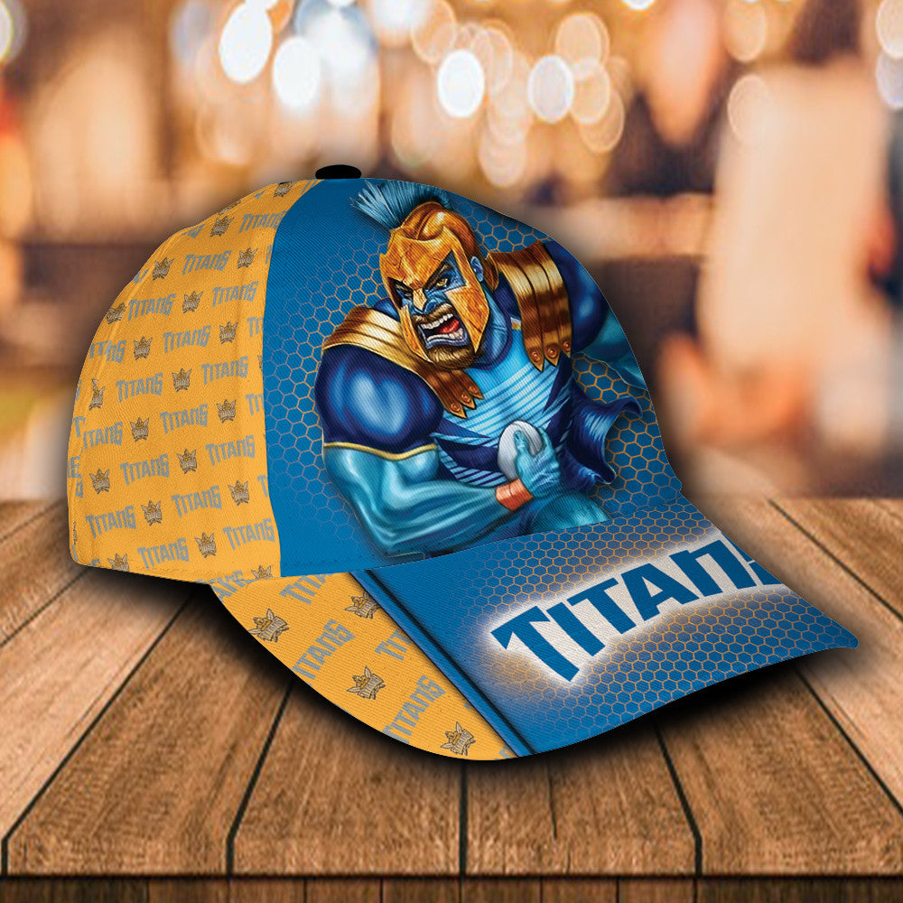 NRL Gold Coast Titans 3d mascost classic Cap Custom Name LT10 - Vibe Hoodie Shop