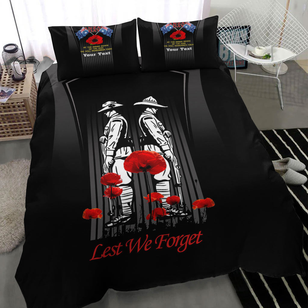 VibeHoodie Bedding Set - (Custom) ANZAC Remembrance Day Lest We Forget Bedding Set LT10 - Vibe Hoodie Shop
