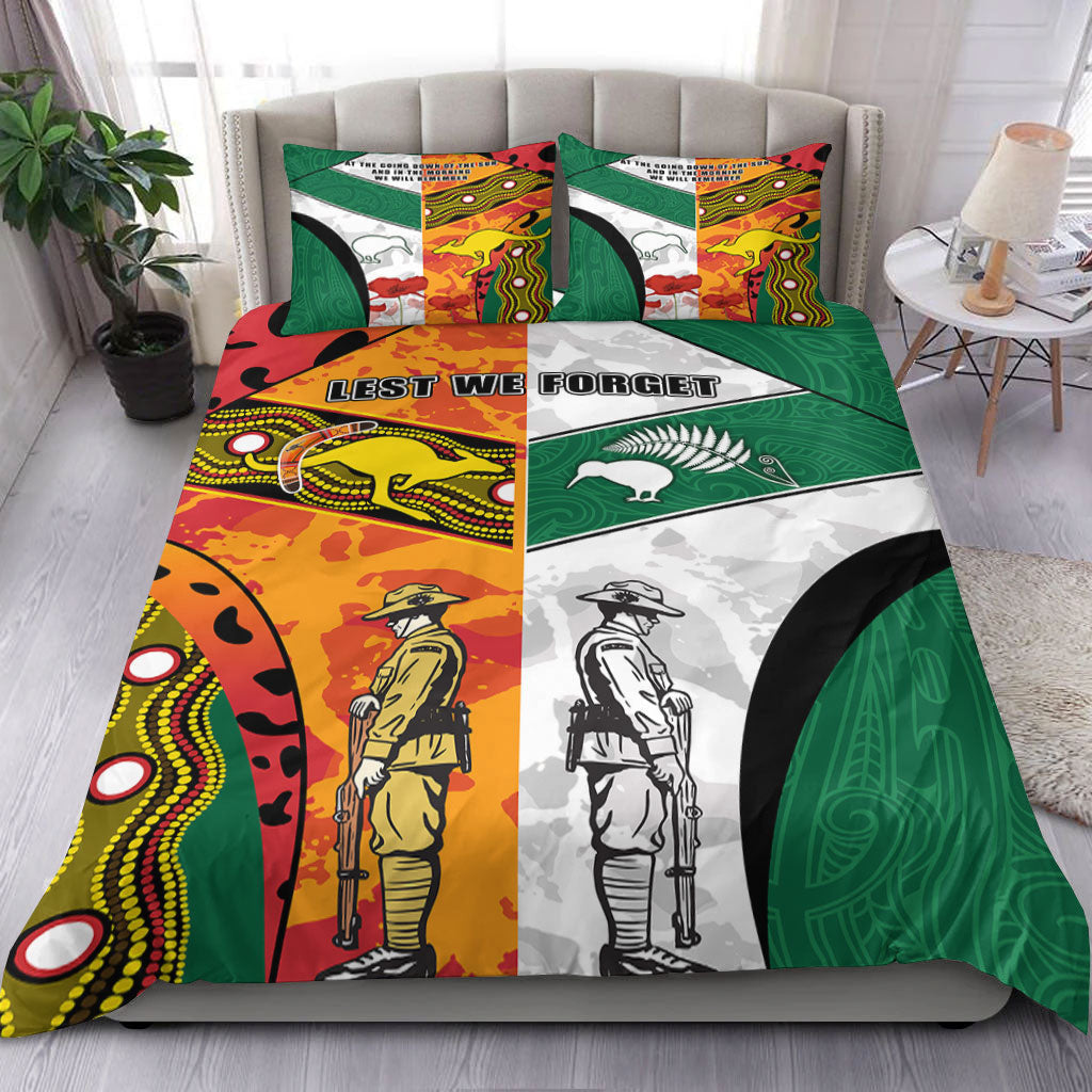 VibeHoodie Bedding Set - ANZAC Day Australia - New Zealand Mix Bedding Set LT10 - Vibe Hoodie Shop