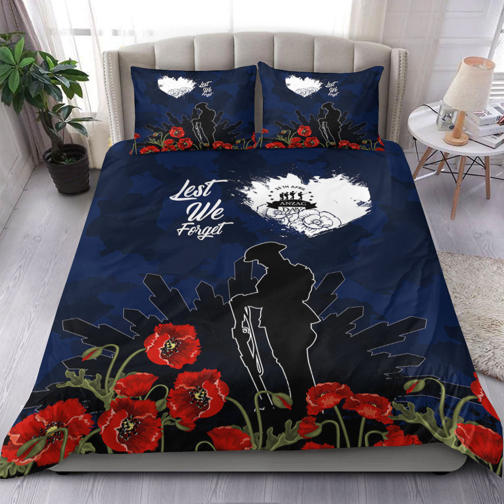 VibeHoodie Bedding Set - ANZAC Day Camouflage Lest We Forget Bedding Set LT10 - Vibe Hoodie Shop